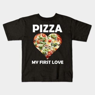 Pizza Lover Pizza Is My Love Language Kids T-Shirt